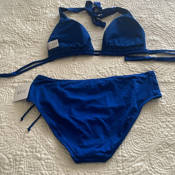 NEW SKYE SWIMWEAR SAPPHIRE BLUE BIKINI 2 PIECE SET BUNDLE - Picture 8 of 16